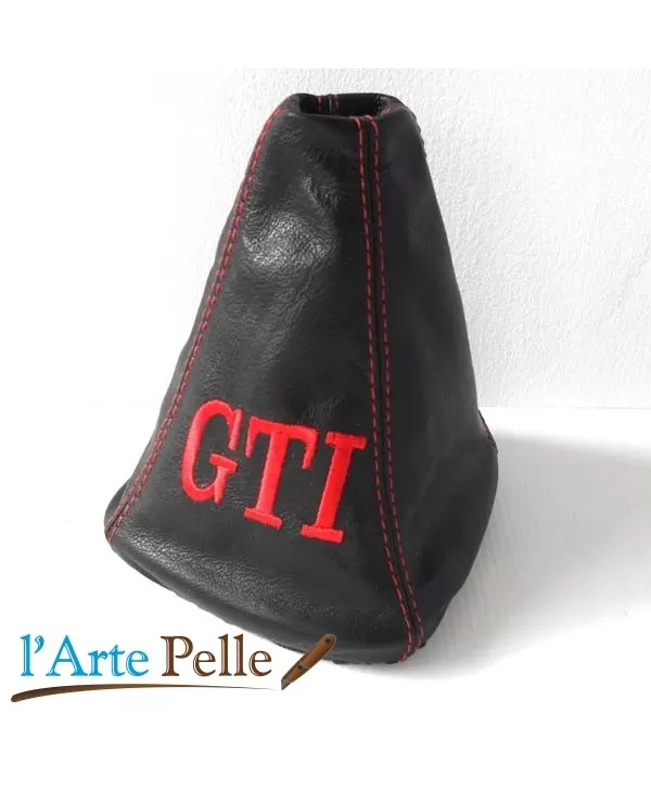 VW Golf GTI-Getriebe schwarz-rot Stickerei