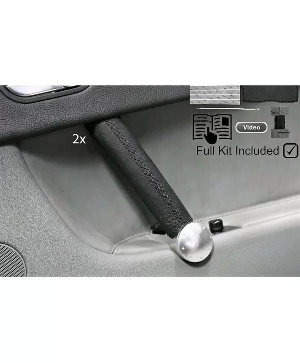 copy of soufflet levier de vitesse  con Audi A6 2004 - 20011 4F2, C6 in vera pelle nera